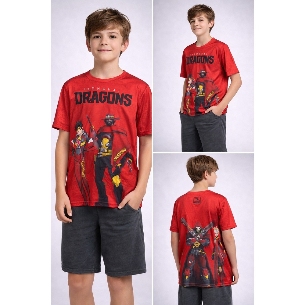 Overwatch League Shanghai Dragons Shirt‎ – Size L 14/16 – NWT